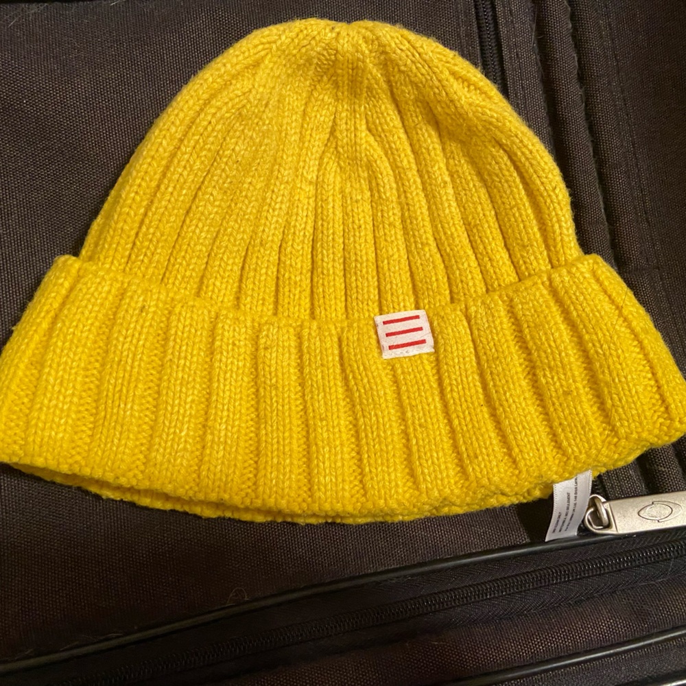 yellow winter hat beanie whatever you call them